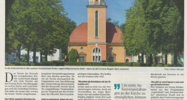 Kulturkirche hofft auf Neustart