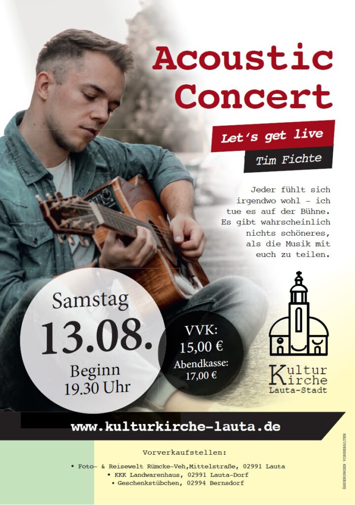 Plakat Tim Fichte Kulturkirche