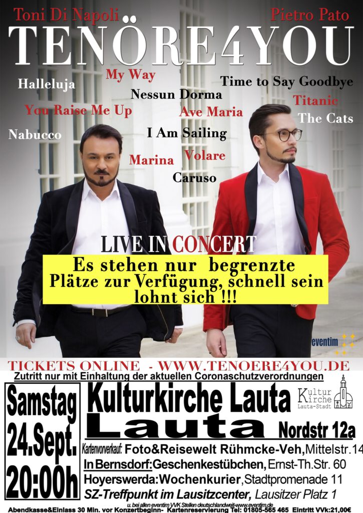 Plakat Tenöre4You Kulturkirche